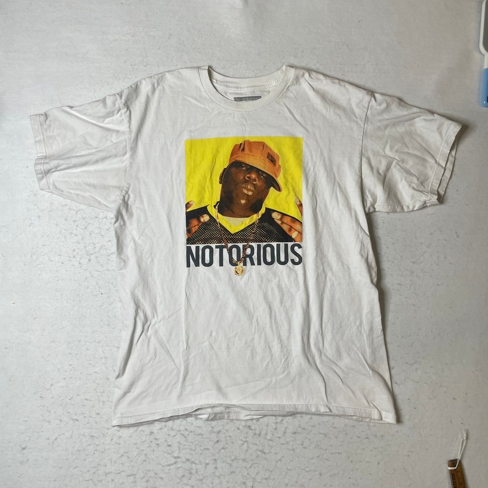 The Notorious B.I.G. Brooklyn Mint White Graphic T Shirt Mens XL TG